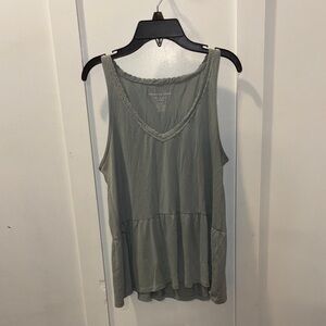 American Eagle AEO Size Medium Sage Green Tank Top Blouse Casual Soft Flowy